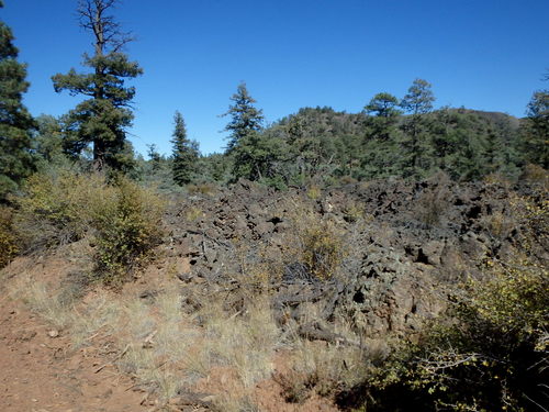 GDMBR: The final pile-up of the Lava Flow in this Malpais area.